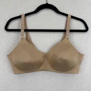 Vanity Fair 72345 Smoothing Comfort‎ Wireless Bra Size 38C Beige